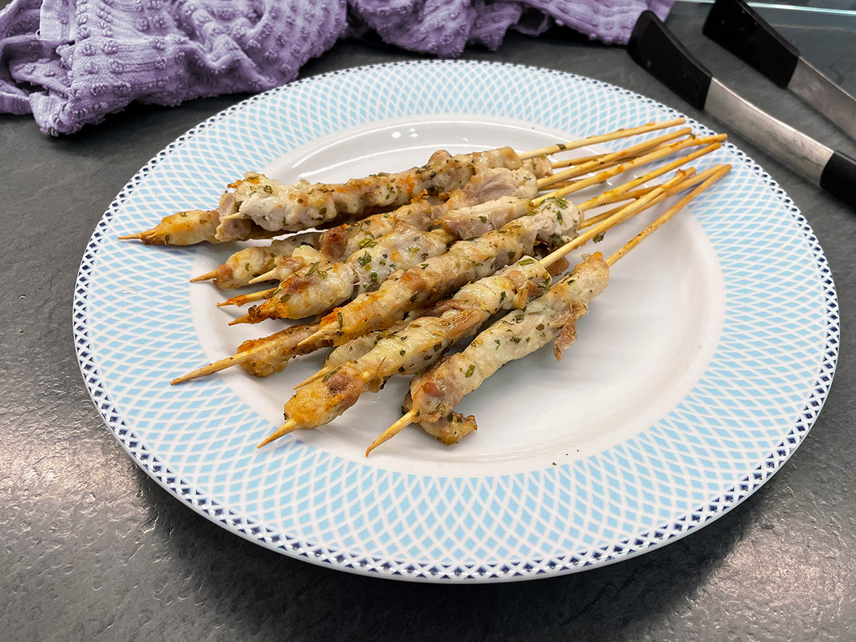 Brochettes de poulet à la friteuse à air