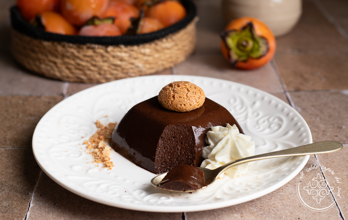 Pudding de kakis et cacao