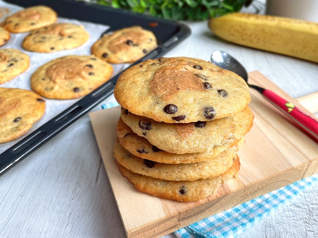 Cookies banane chocolat et beurre de cacahuètes