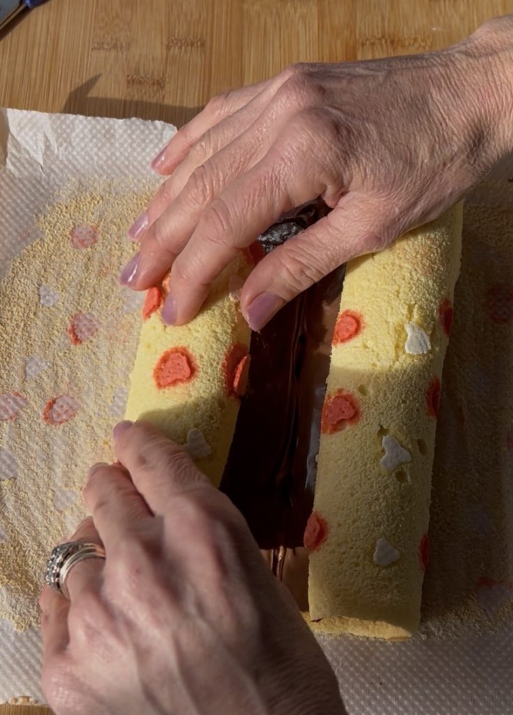 comment donner forme de cœur au roulé sucré