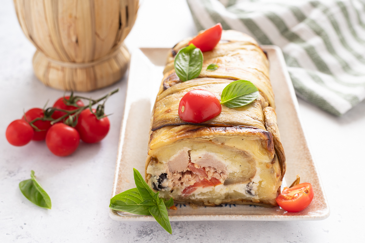 Roulé froid d&rsquo;aubergines