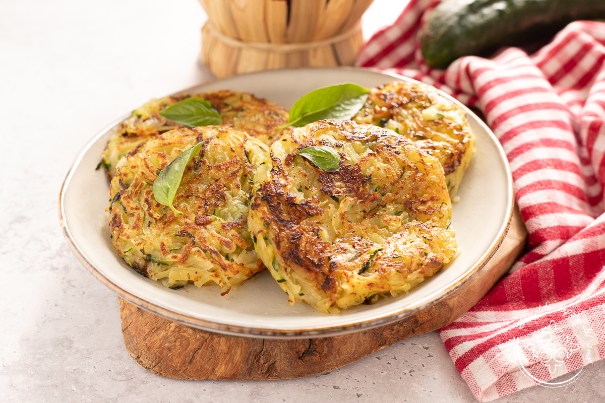 Rösti de pommes de terre et courgettes