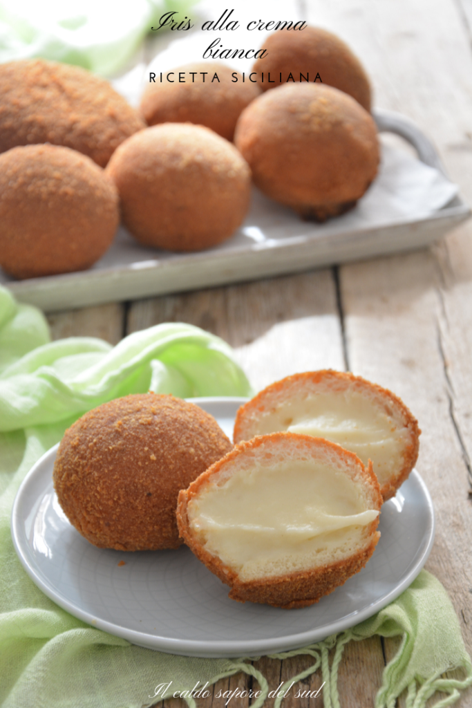 Iris à la crème blanche recette de Catane