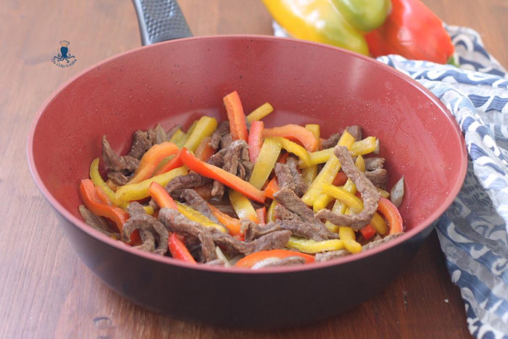 Lanières de bœuf aux légumes