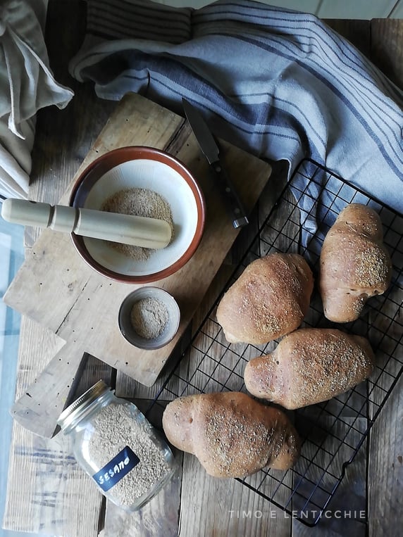 Pain au gomasio - petits pains farine 1