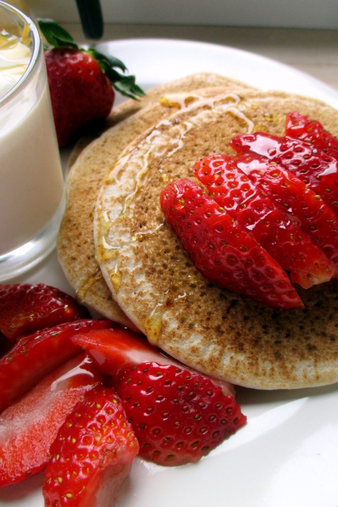 Pancakes sans gluten véganes, Mange sans Ventre