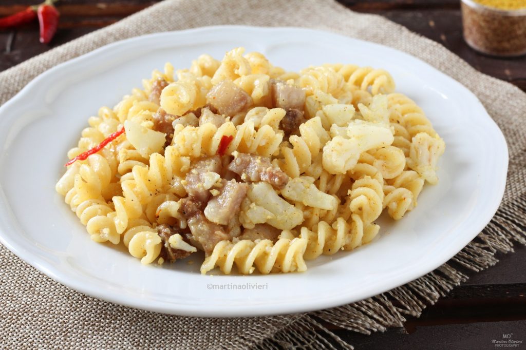 Pâtes au chou-fleur et guanciale