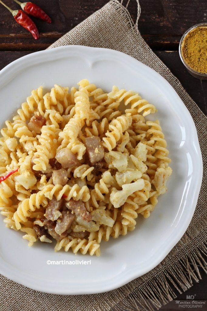 Pâtes au chou-fleur et guanciale