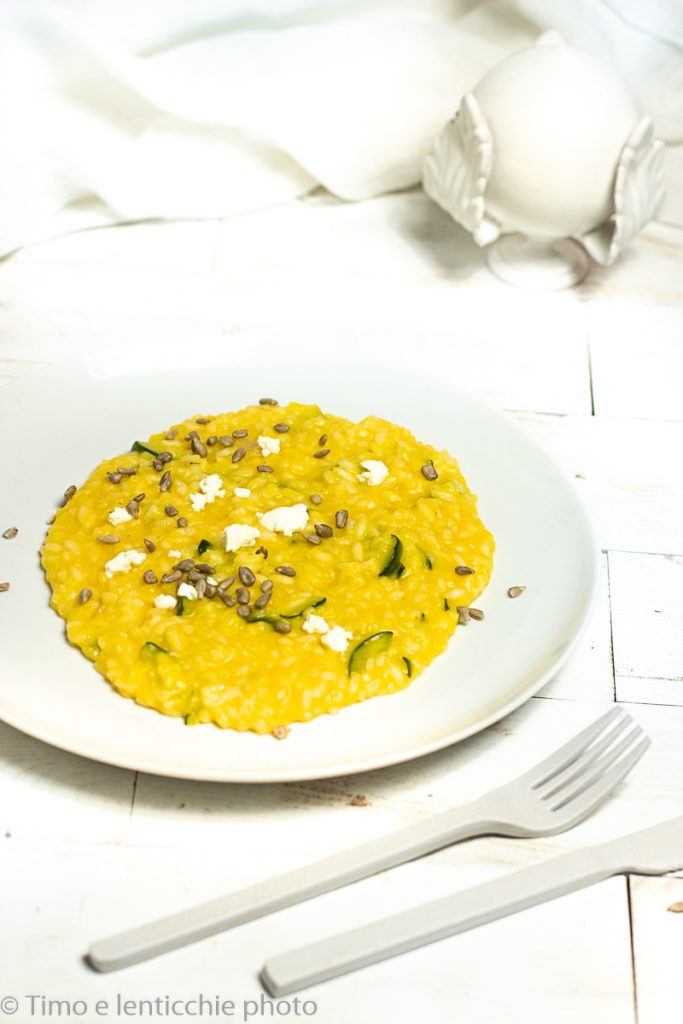 Risotto potiron et courgettes