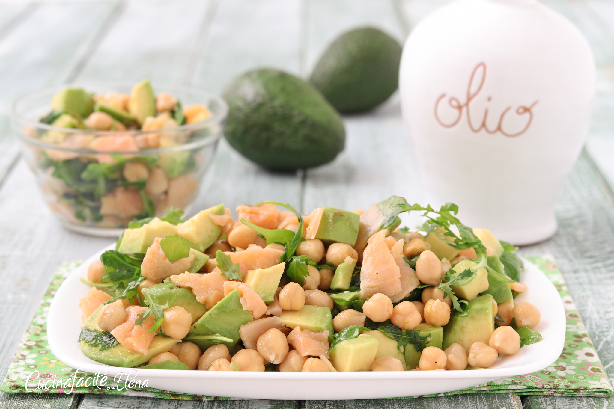 Salade de pois chiches et avocat