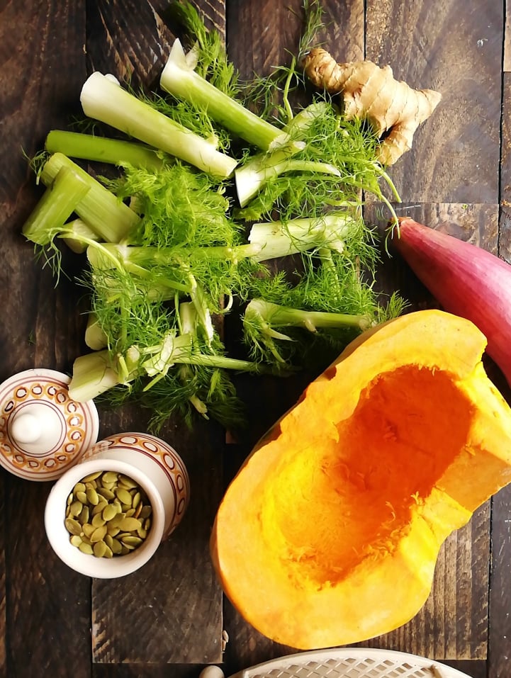 Velouté avec fanes de fenouil