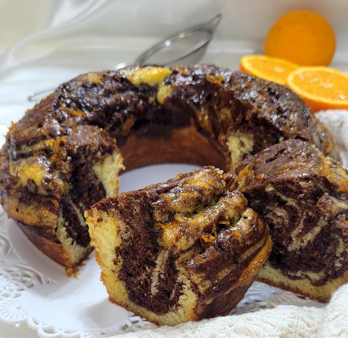 Gâteau à l&rsquo;Orange et Cacao en Friteuse à Air