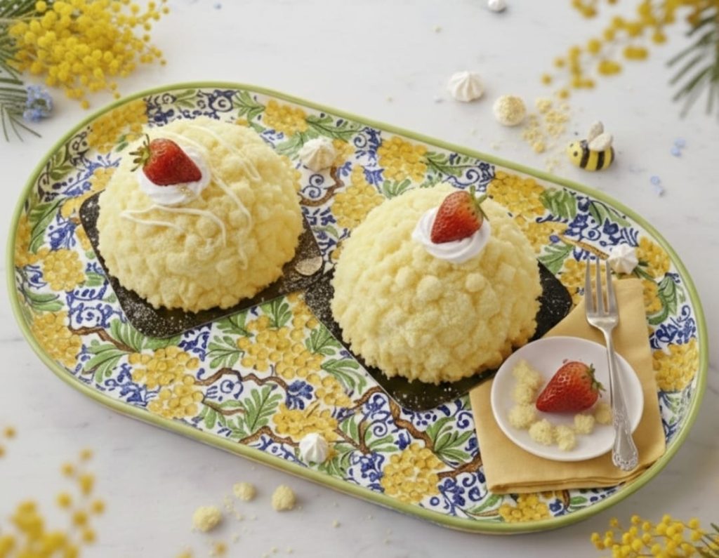 Mini gâteaux mimosa