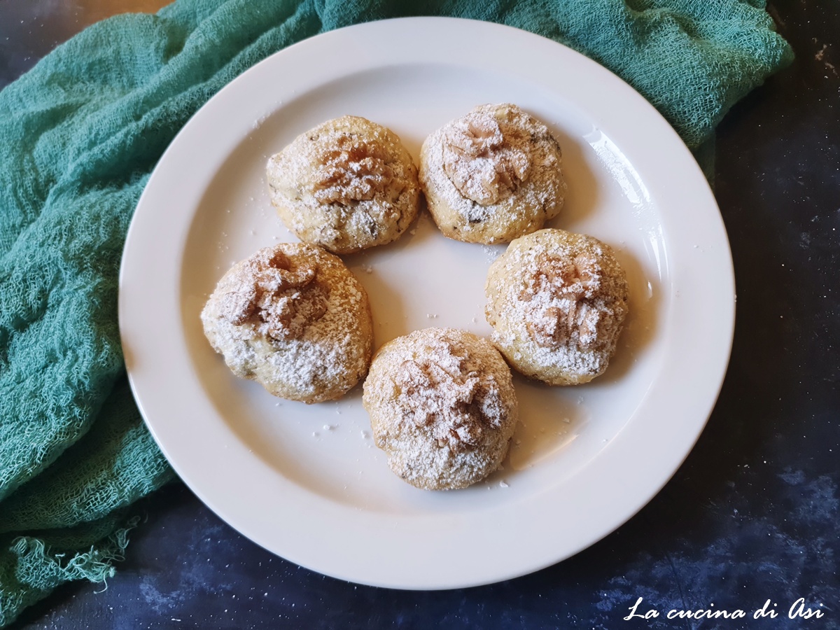 Biscuits aux noix et chocolat recette simple et rustique