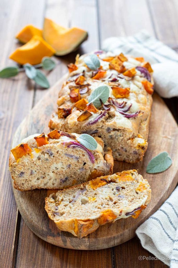 cake salé avec potiron et farine intégrale