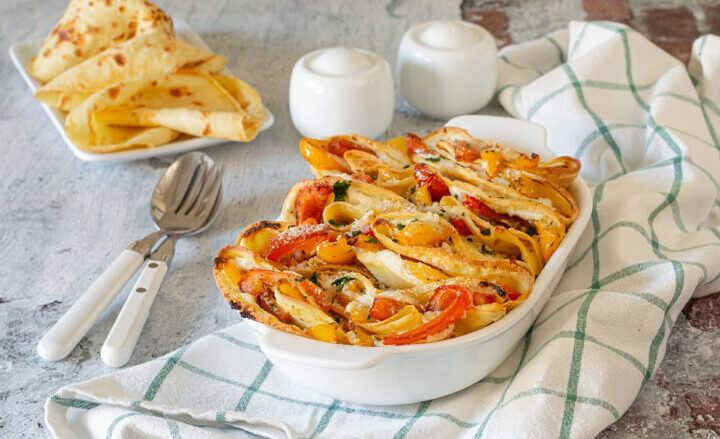 Crespelles aux poivrons