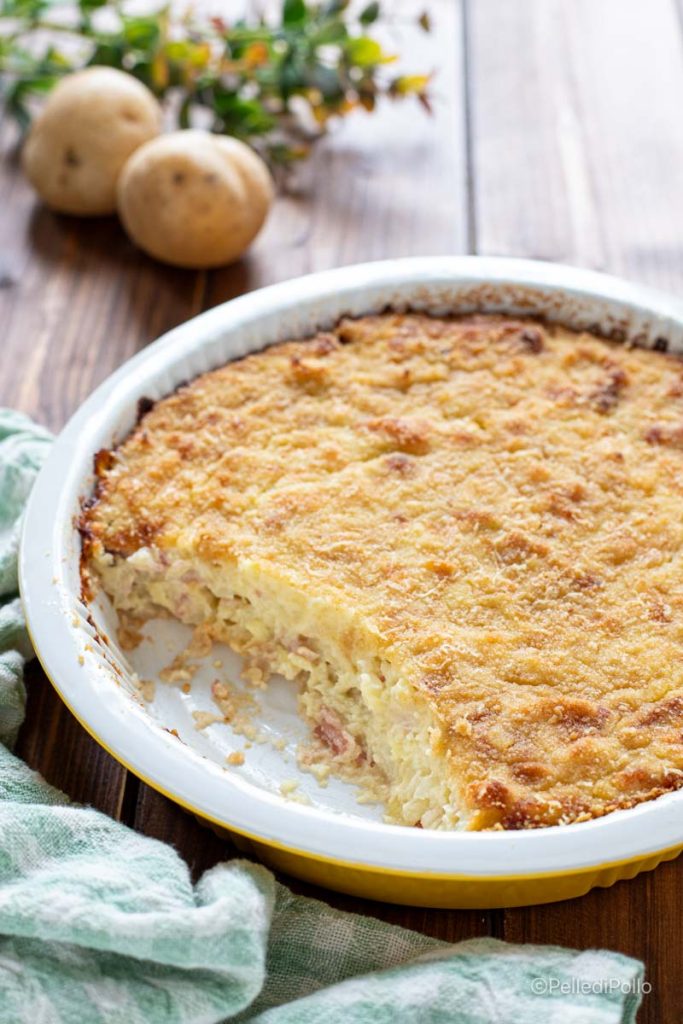 flan de chou cabus gratiné