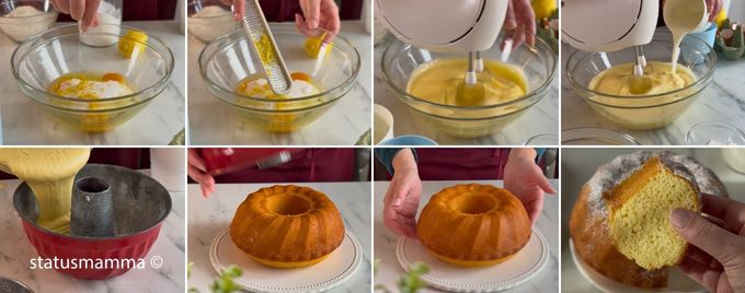 procédure gâteau moelleux au citron