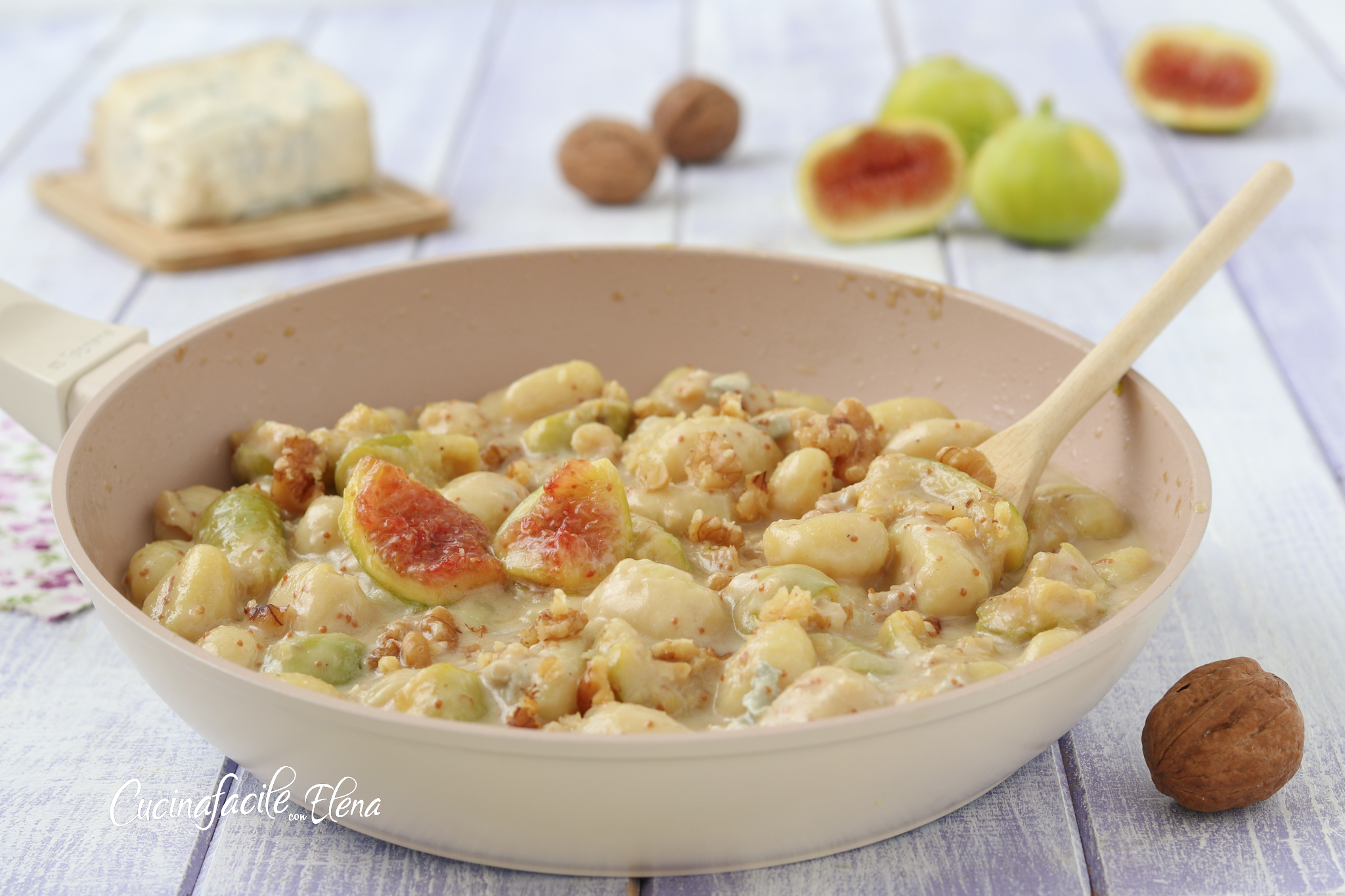 Gnocchi figues et gorgonzola