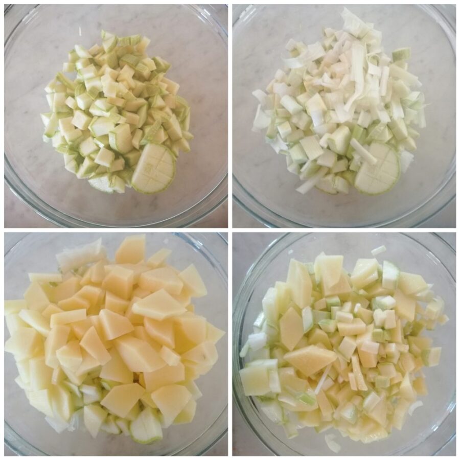 Frittata au four de pommes de terre et courgettes