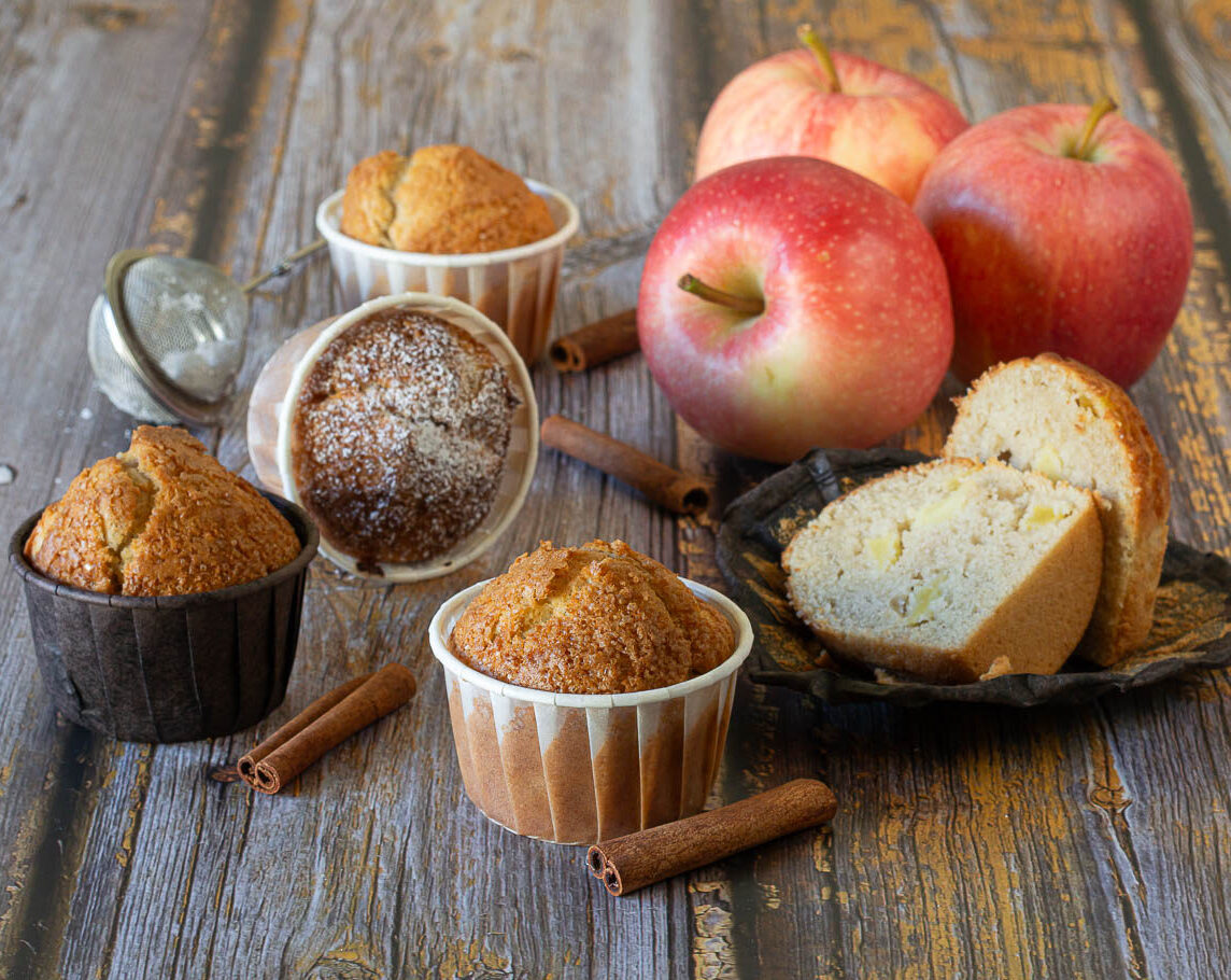 Muffins à la pomme à la friteuse à air