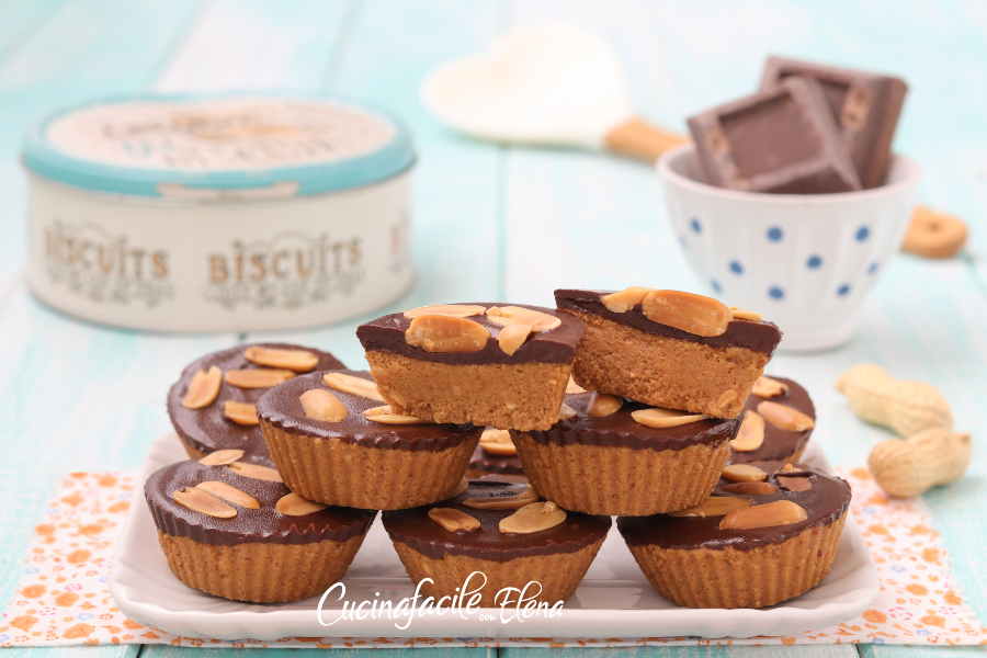 Petites tartes aux arachides et chocolat