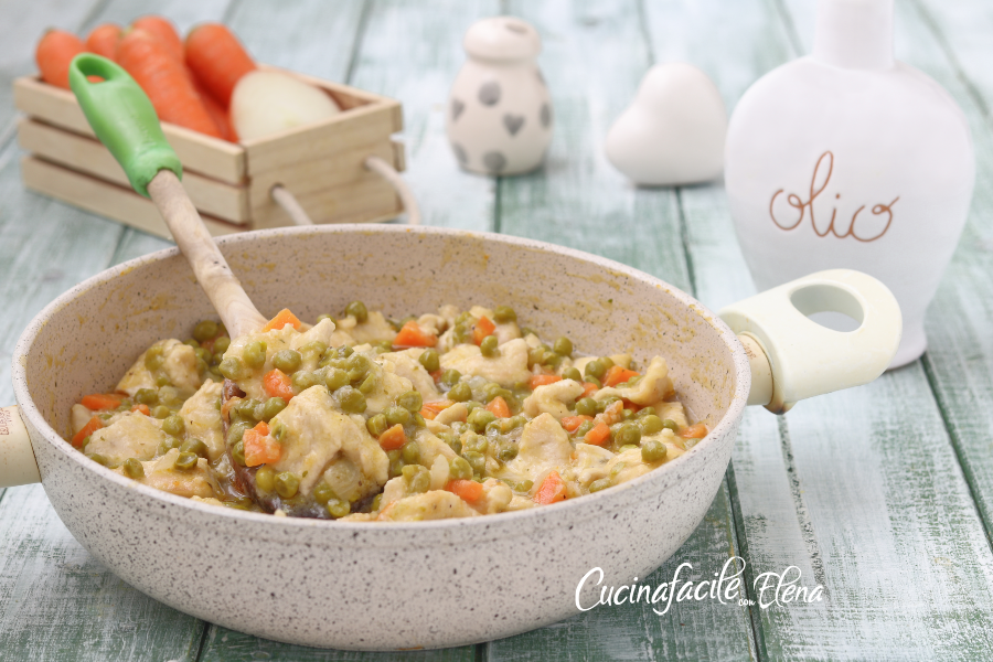 Poulet aux petits pois