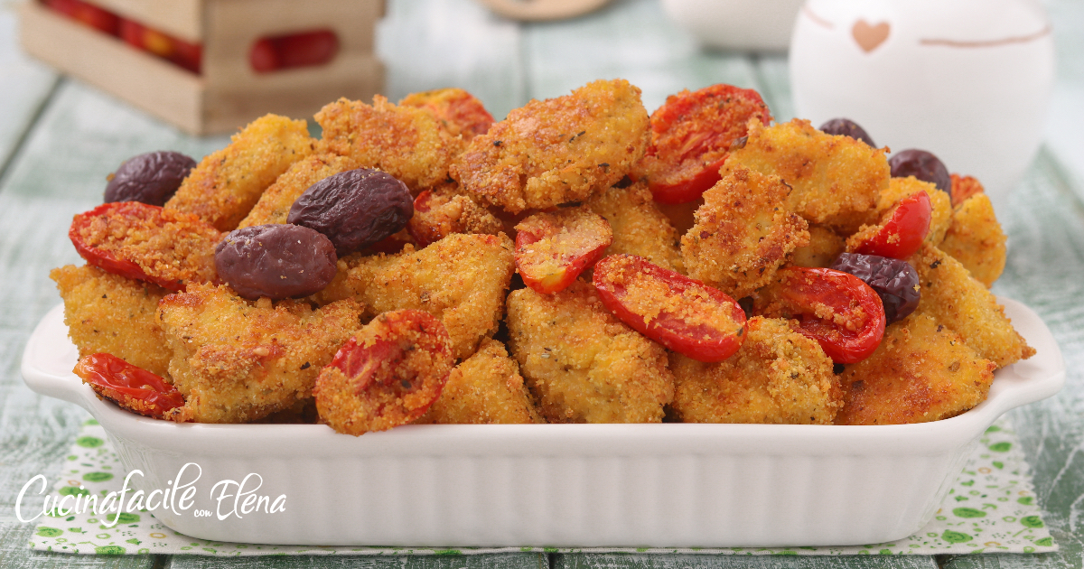 Poulet avec tomates cerises et olives