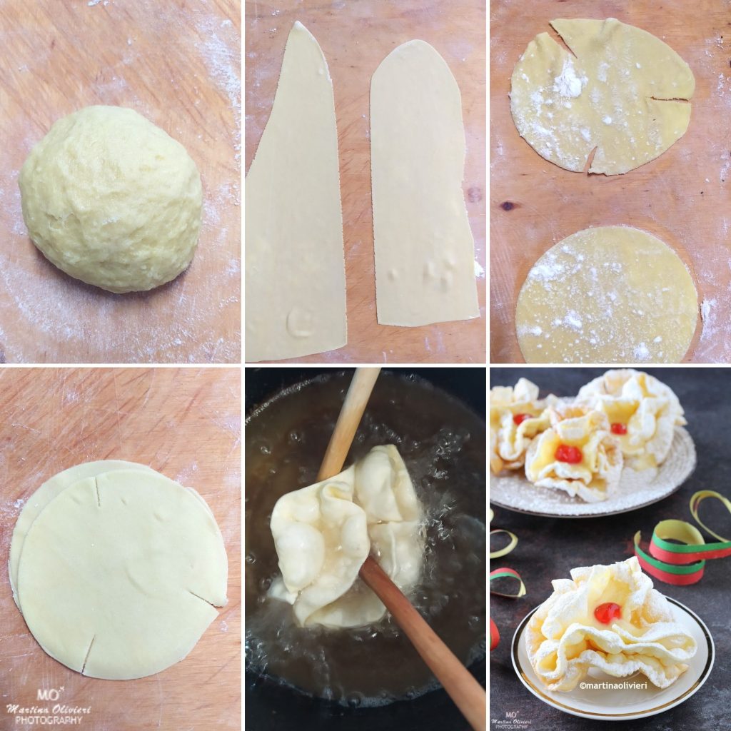 Roses frites à la crème pâtissière