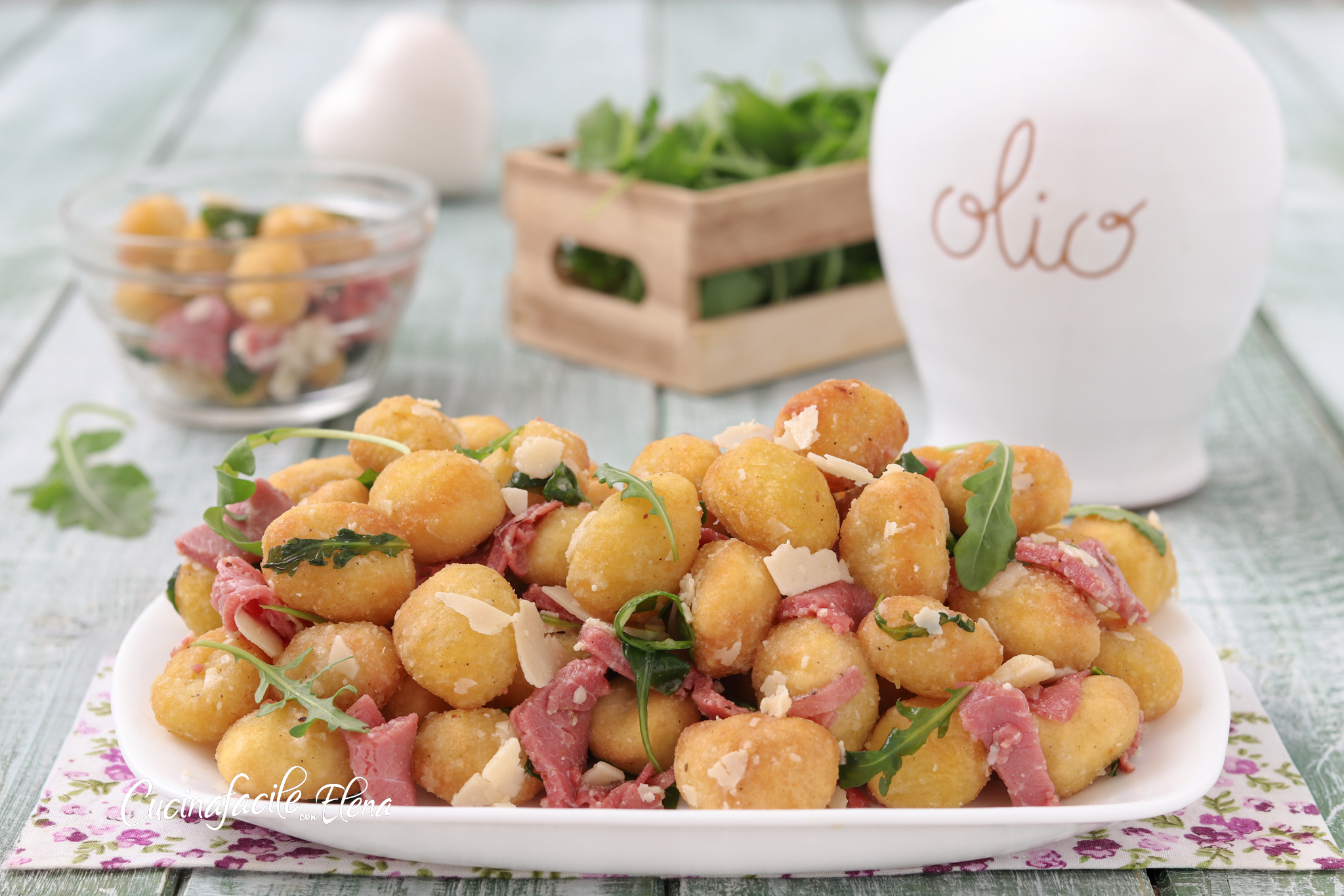 Salade de gnocchis croustillants