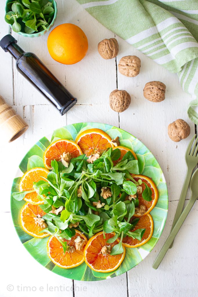 Salade de mâche à l'orange
