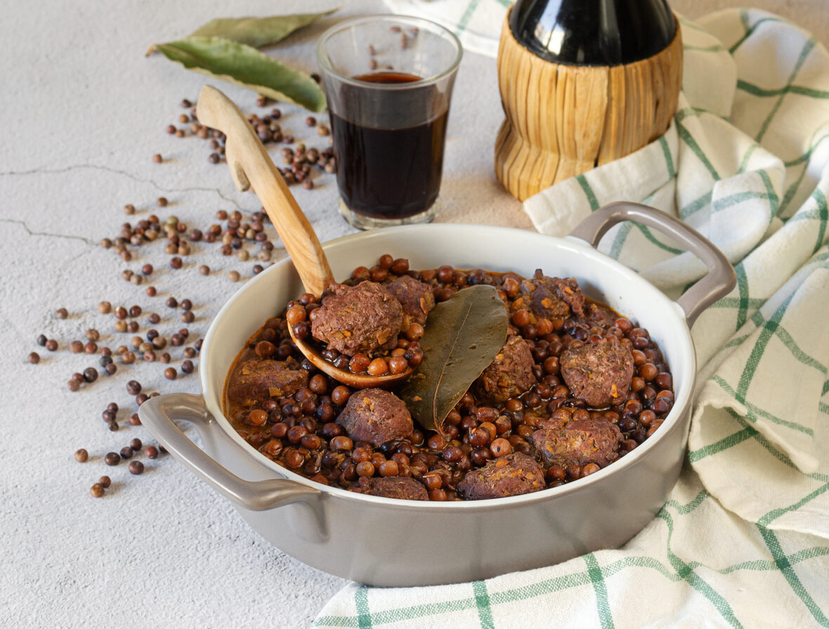 Soupe de roveja et saucisses