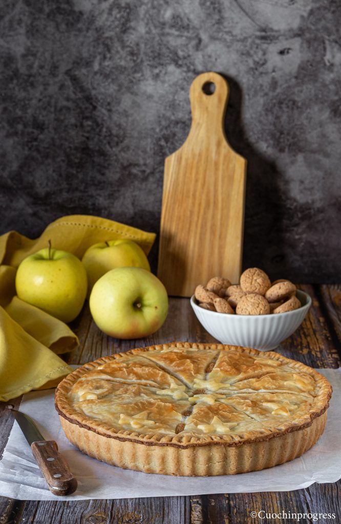 tarte aux pommes et amaretti