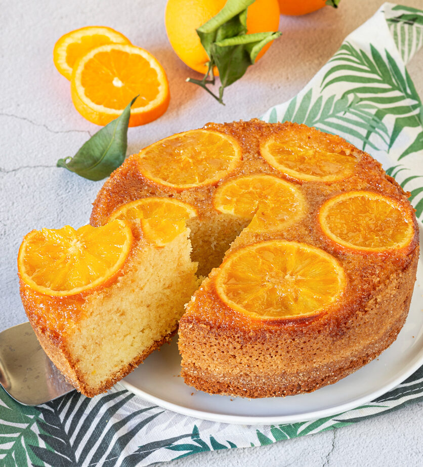 Tarte renversée à l&rsquo;orange