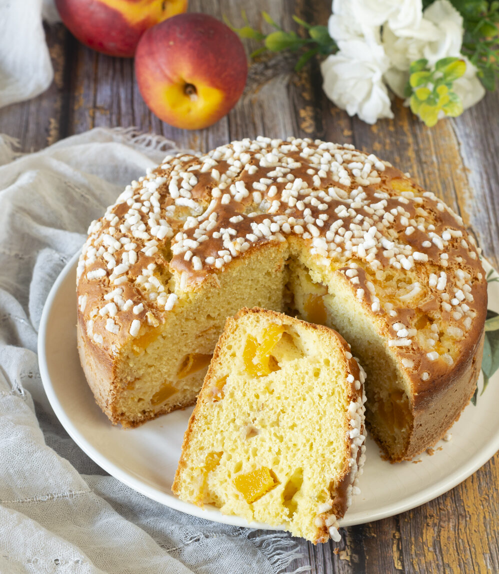 Tarte ricotta et pêches