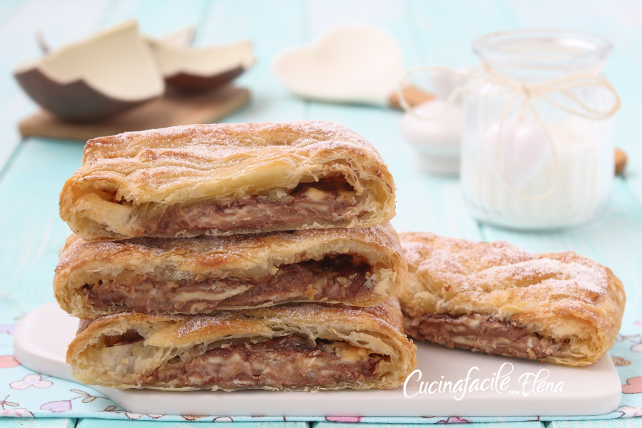 Tresse feuilletée au chocolat