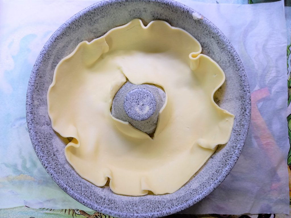 pâte feuilletée ronde découpée