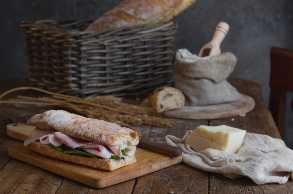 Baguette française croustillante à la levure de boulanger