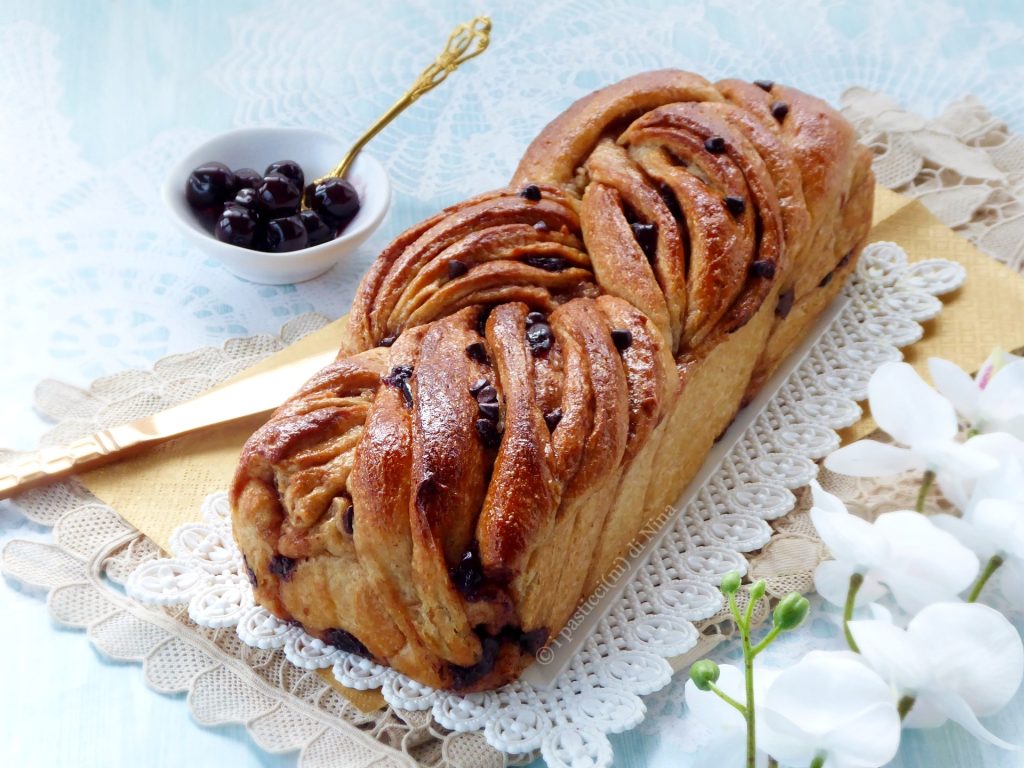 Babka de Pâques au chocolat et aux griottes recette i pasticcini di Nina