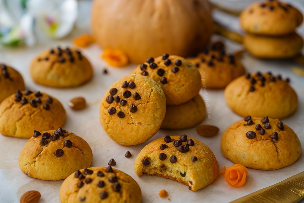 Biscuits à la courge et au chocolat i pasticcini di Nina
