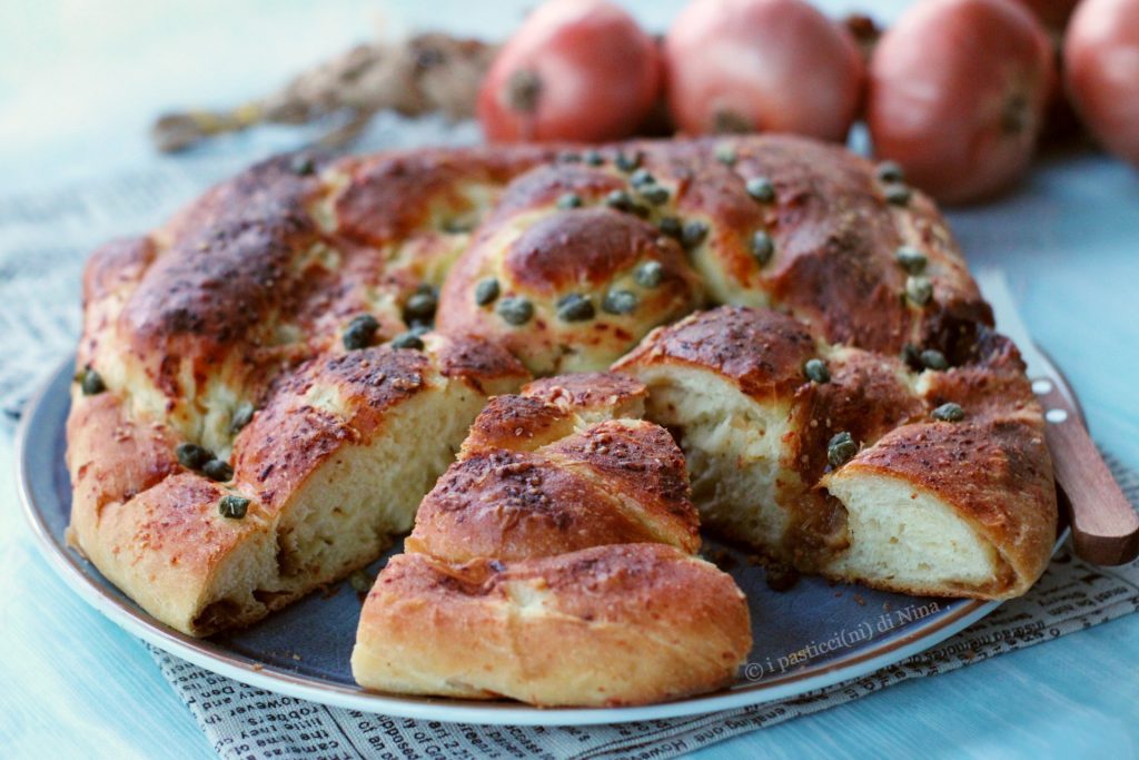 Brioche roulée aux oignons moelleuse apéritif ou plat complet i pasticcini di Nina