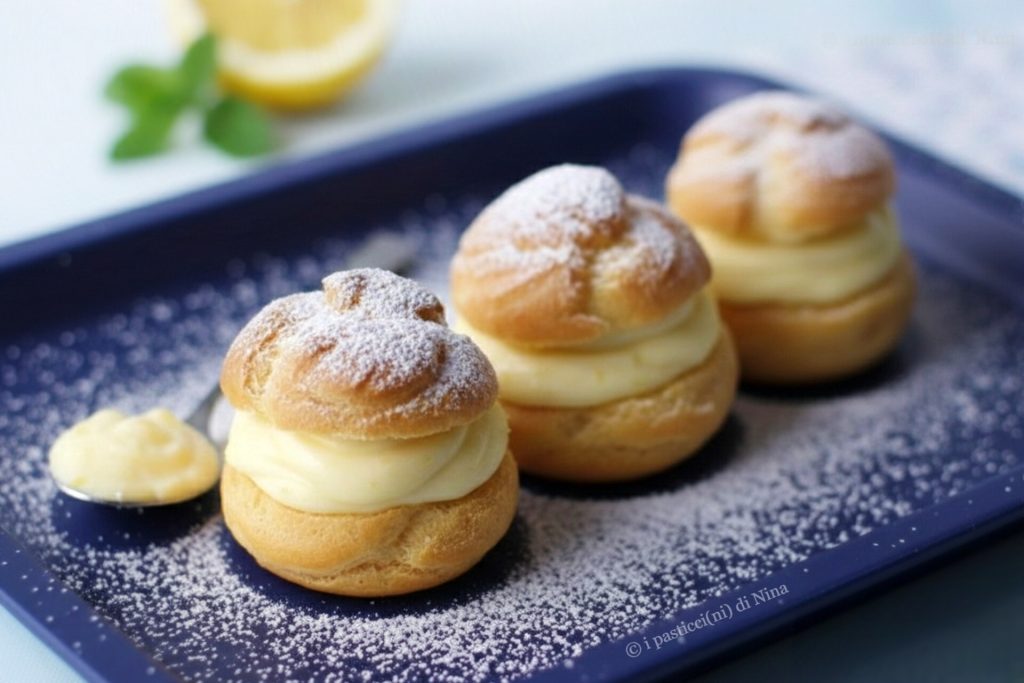 Choux à la crème au citron, moelleux et parfumés — recette facile Les petits gâteaux de Nina