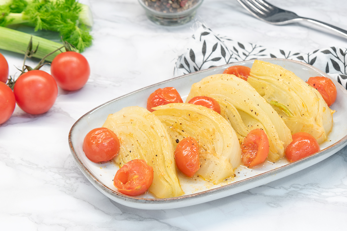 Fenouils poêlés aux tomates cerises