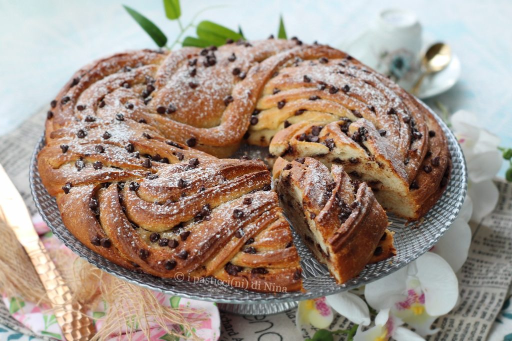 Recette du gâteau Angelica des sœurs Simili aux pépites de chocolat - i Pasticcini di Nina