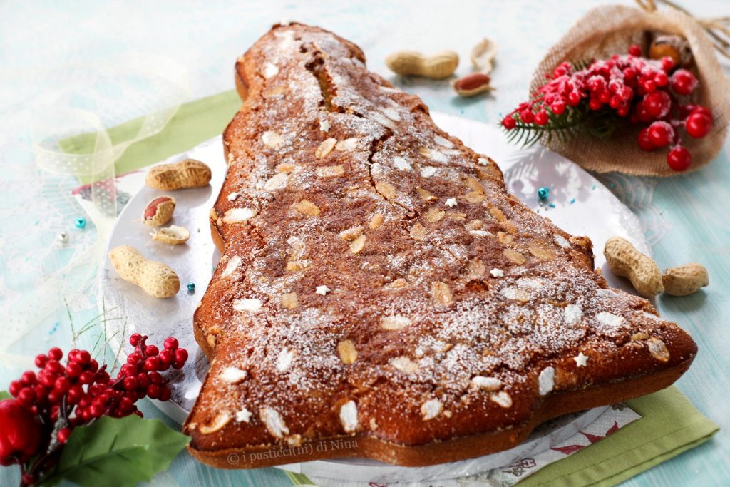 Gâteau arbre de Noël aux arachides et chocolat recette de Noël i pasticcini di Nina