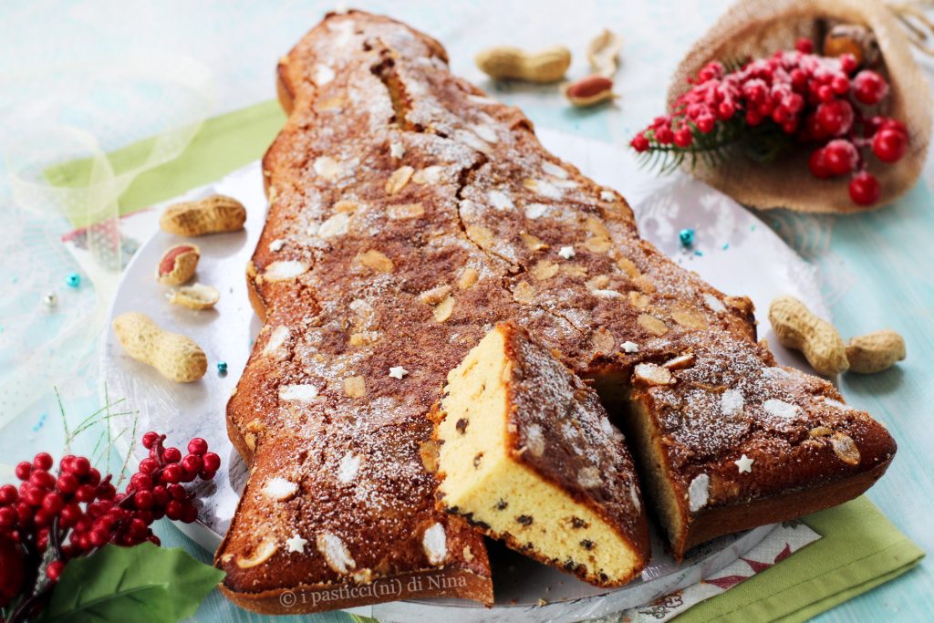 Gâteau arbre de Noël aux arachides et chocolat gâteau de garde de Noël recettes sucrées i pasticcini di Nina