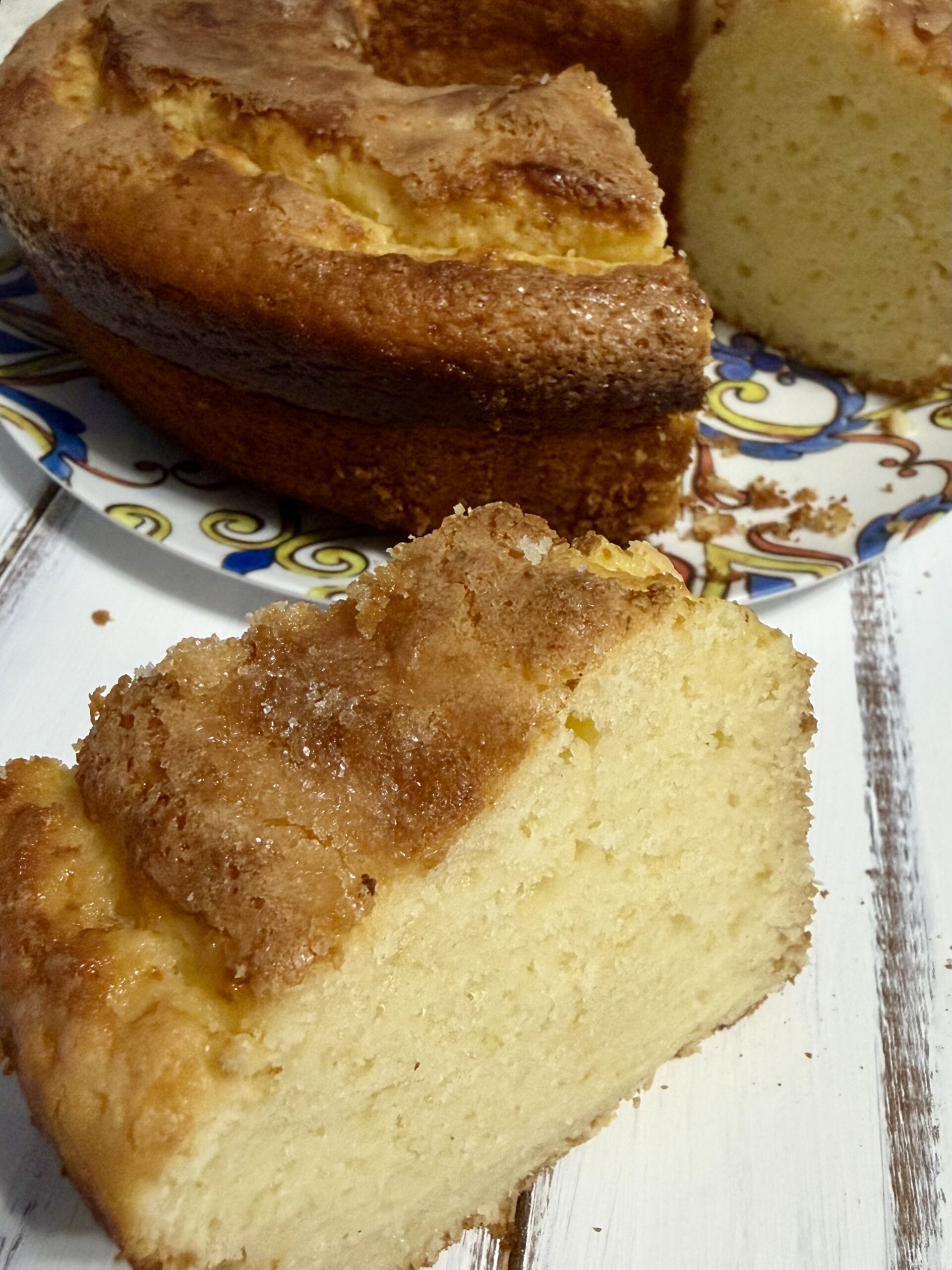 Ciambellone à la ricotta et au citron, moelleux et parfumé