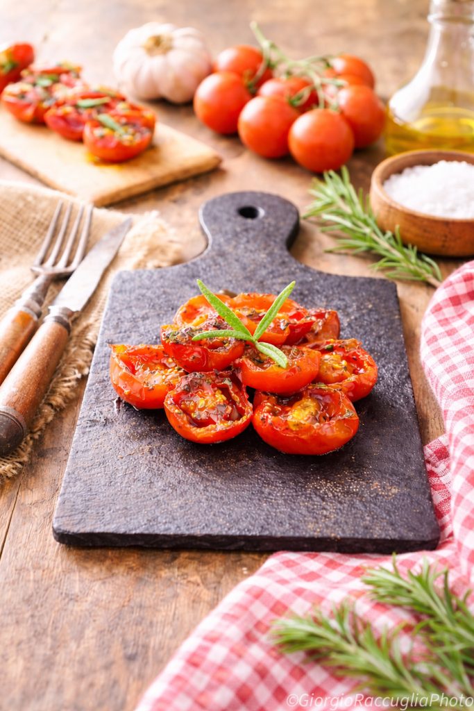 Tomates cerises confites