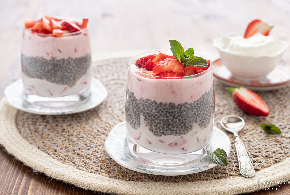 Graines de chia au yaourt