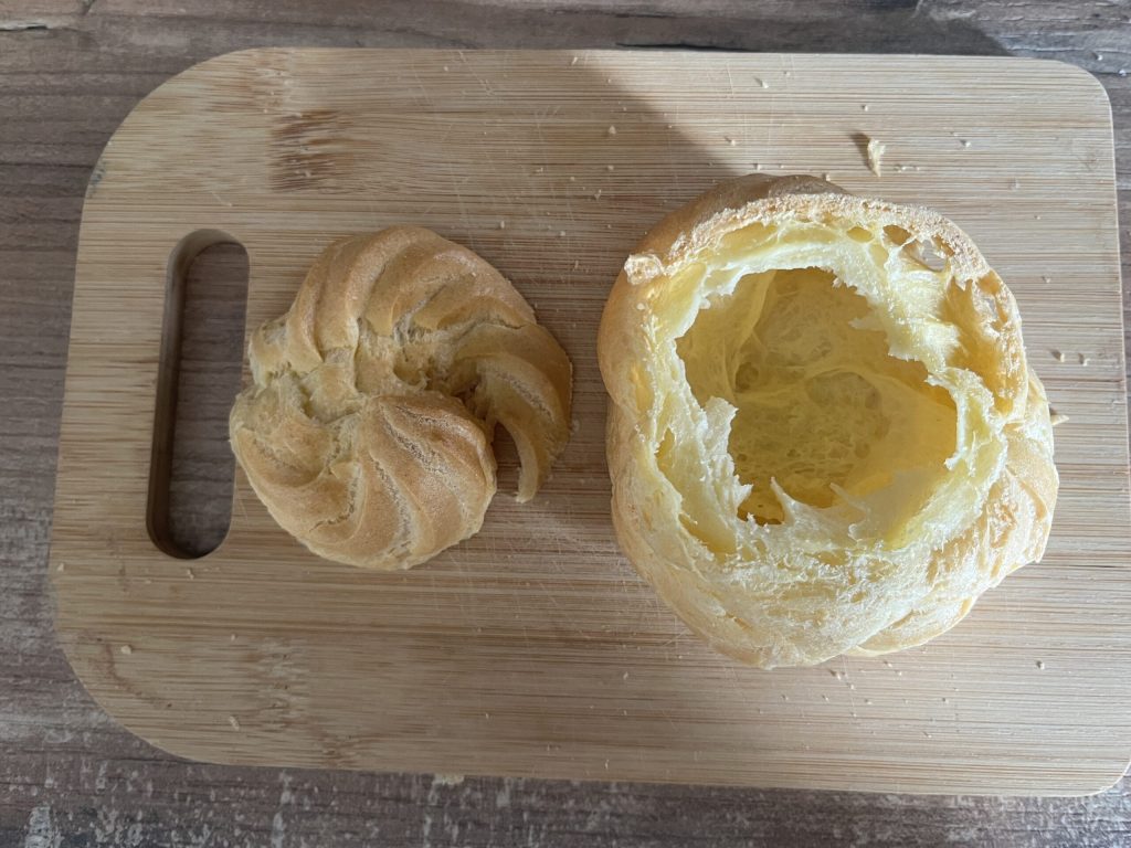 zeppole avec crème au mascarpone